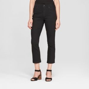 High-Rise Kick Boot Crop Jeans